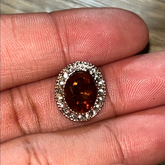 Radiant Brown Gemstone Earrings - Picture 8 of 8